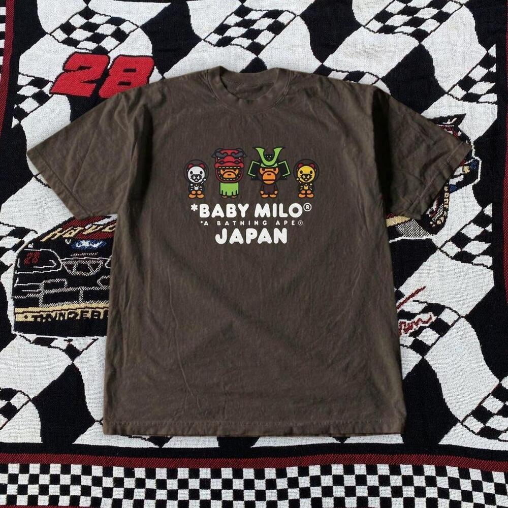 Brown Bape Baby Milo Japan Streetwear Tee